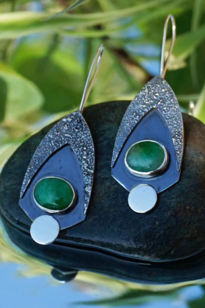 Mangrove - Boucles d'oreilles jades
