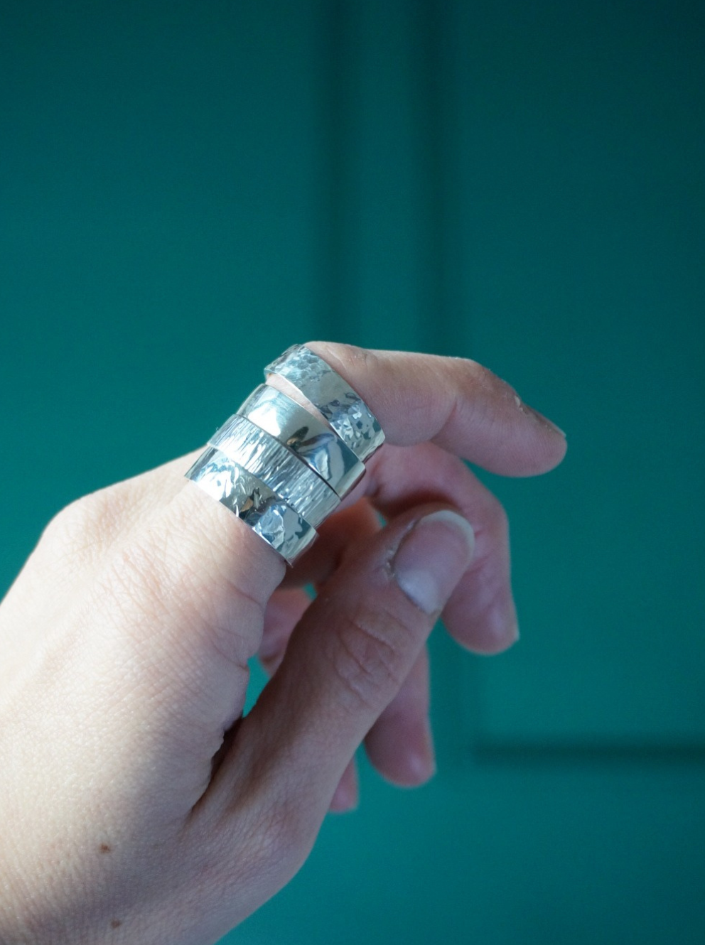 Headband ring - texture of your choice - Made to order