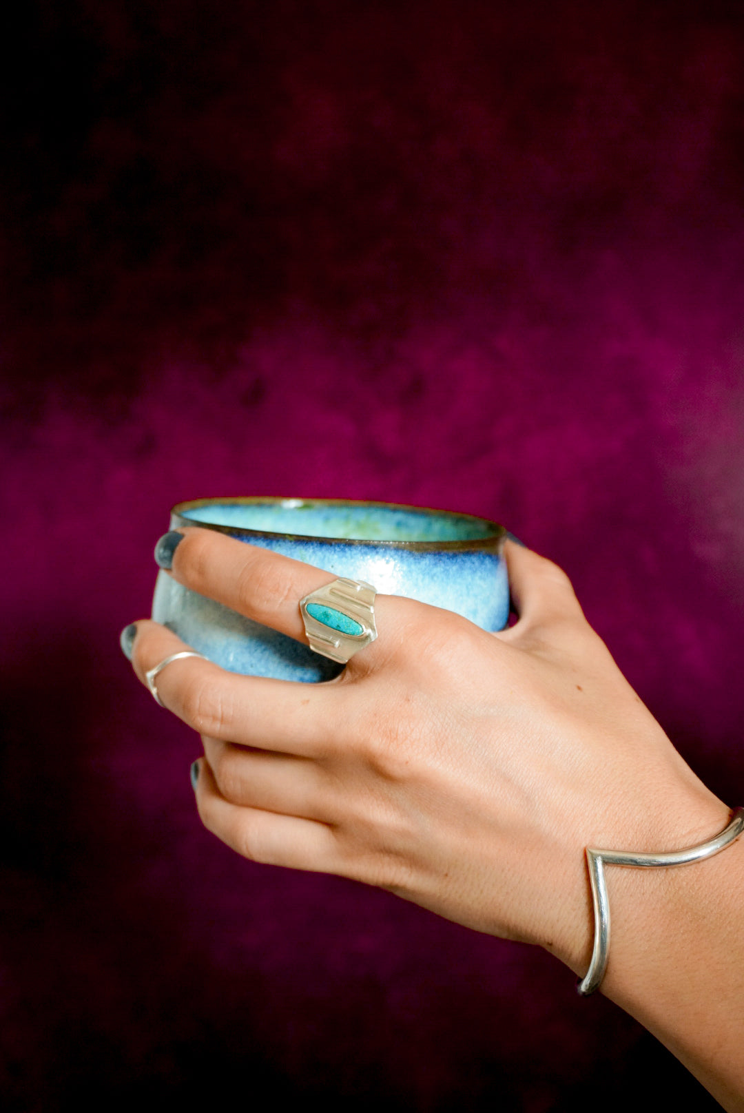Torrent - Bague turquoise