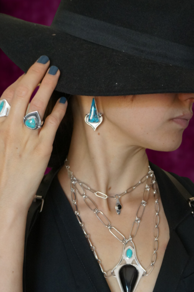 bijoux argent turquoise rare piece unique idée cadeau