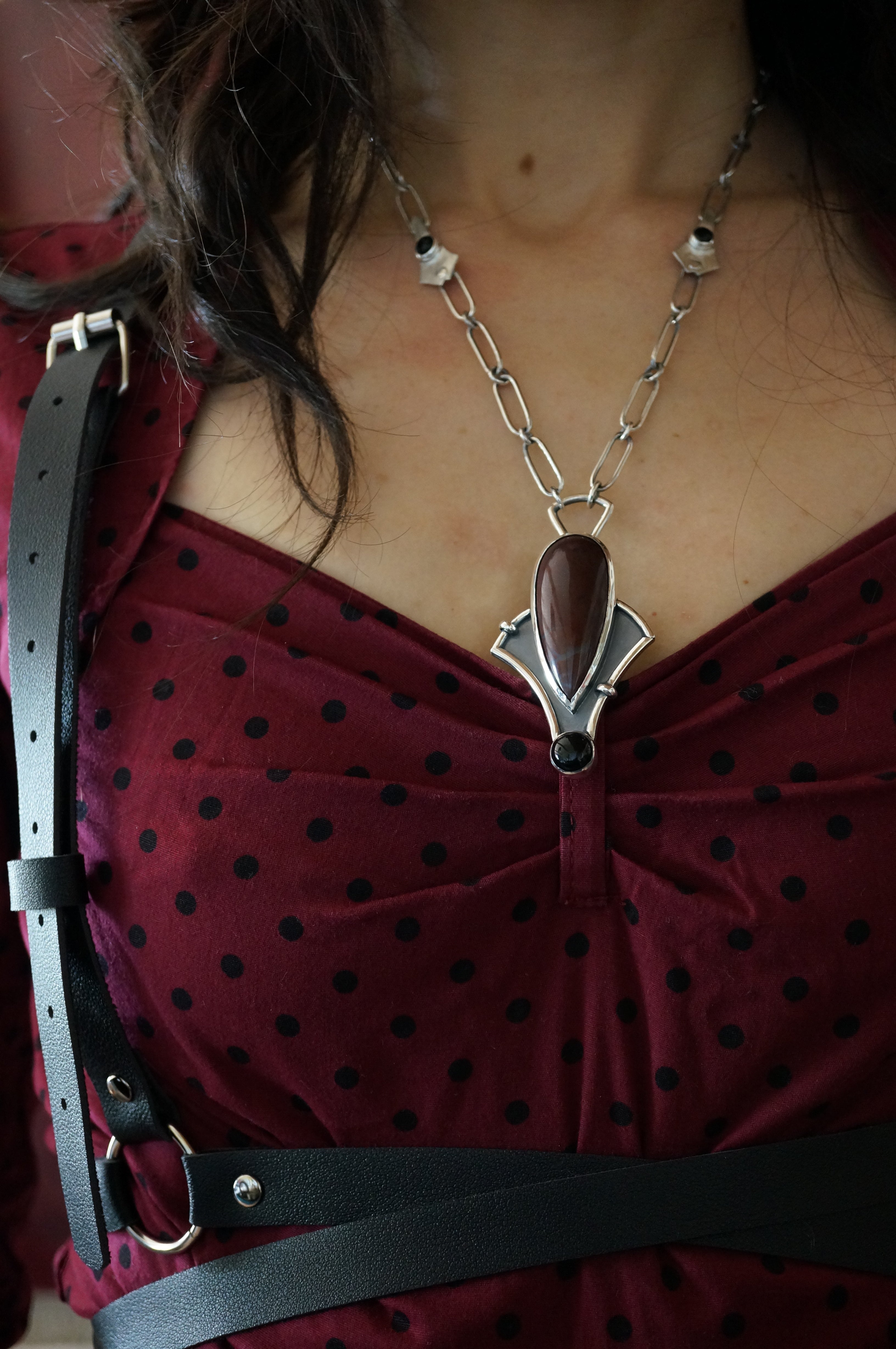 collier unique audacieux soirée unique art déco