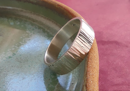 Headband ring - texture of your choice - Made to order