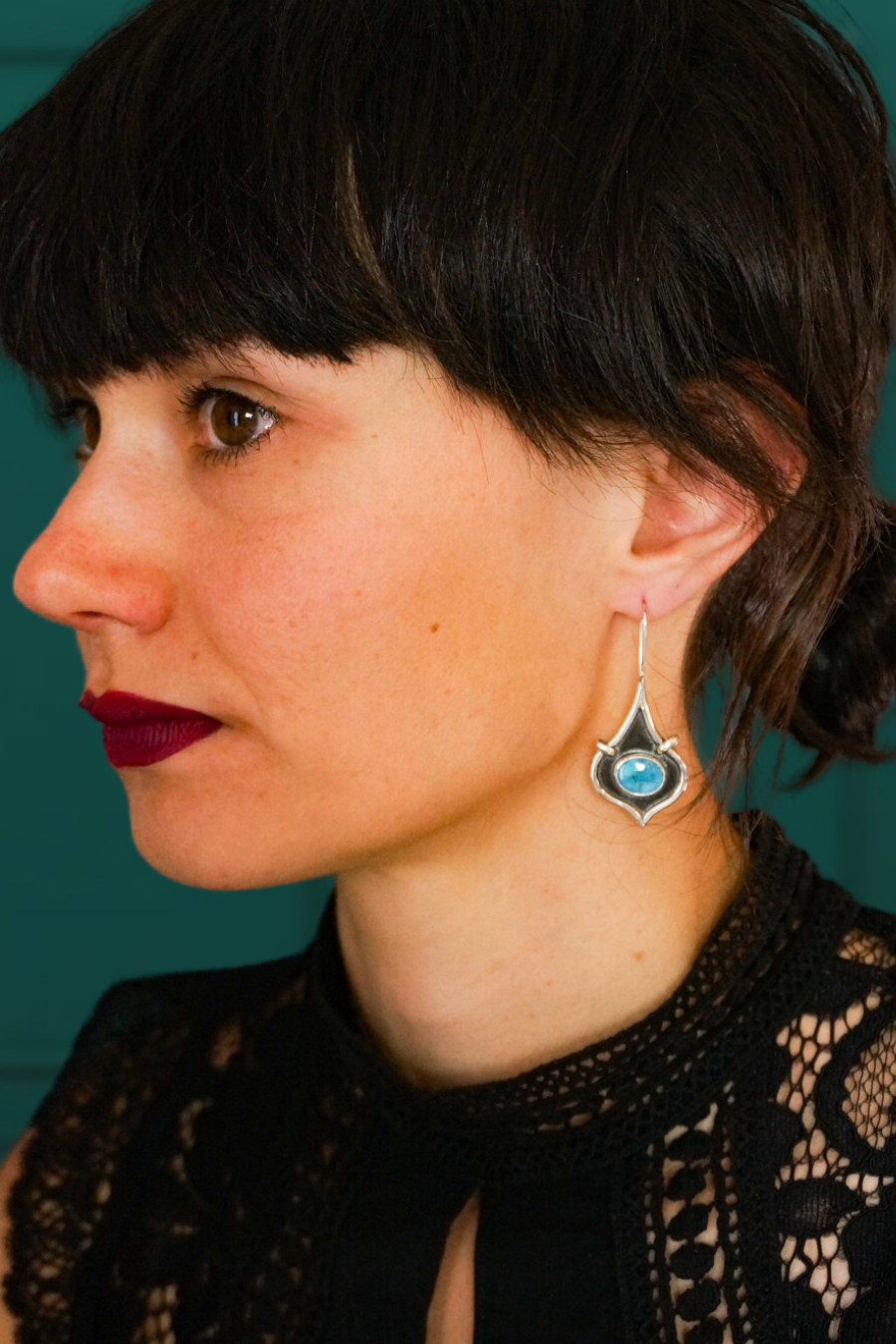 Combo Aquatypique (Bague Lagune & Boucles d'oreilles Cénotes)
