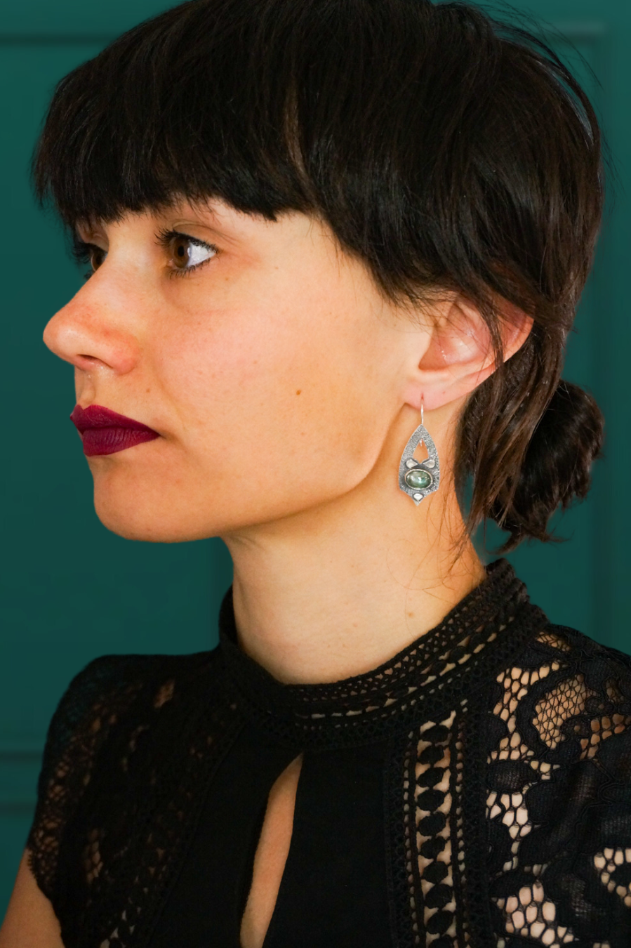 Streams - Lagoon Kyanite Earrings