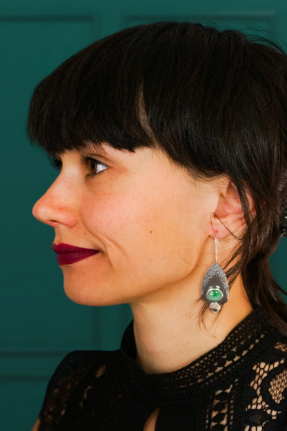 Mangrove - Jade earrings