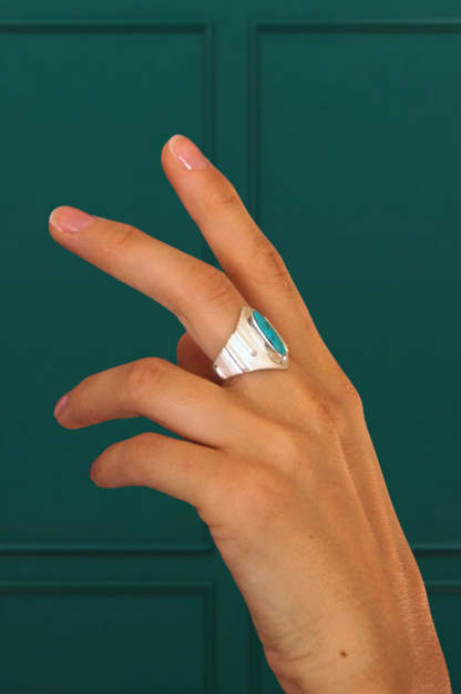 Torrent - Turquoise ring